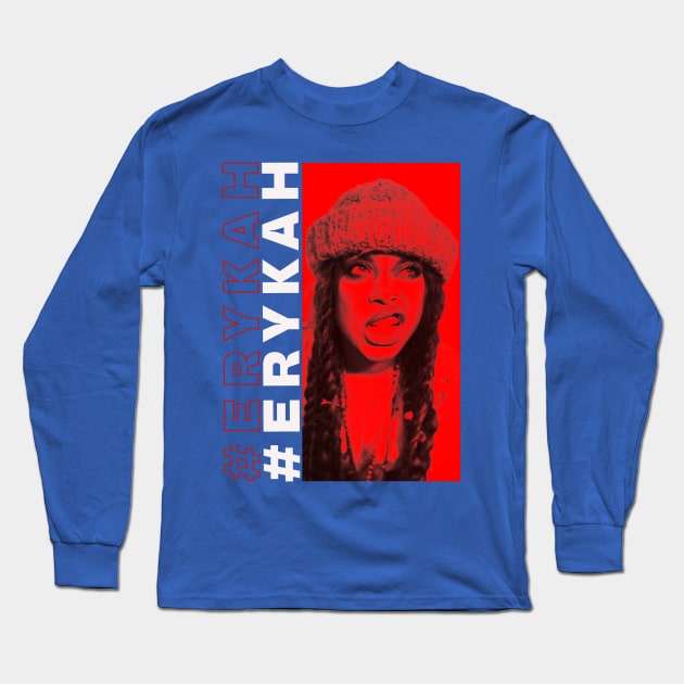 ERYKAH ANIME STYLE MAGAZINE Long Sleeve T-Shirt by MiaMagic